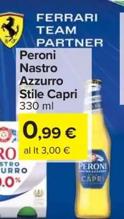 Carrefour Peroni Nastro Azzurro 'Stile Capri' offerta