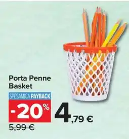 Carrefour Porta Penne Basket offerta