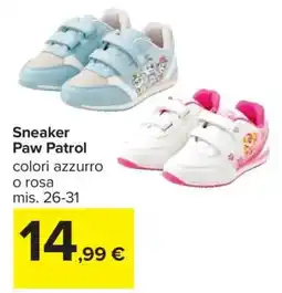 Carrefour Sneaker Paw Patrol offerta