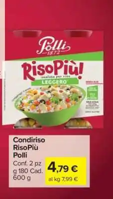 Carrefour Condiriso RisoPiù Polli offerta