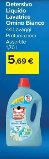 Carrefour Detersivo Liquido Lavatrice Omino Bianco offerta