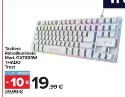 Carrefour Tastiera Retroilluminata Mod. GXT833W THADO Trust offerta