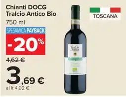 Carrefour Chianti DOCG Tralcio Antico Bio offerta