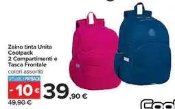Carrefour Zaino tinta Unita Coolpack offerta