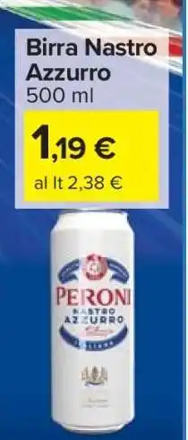 Carrefour Birra NASTRO AZZURRO offerta
