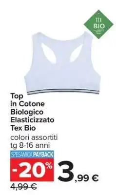 Carrefour Top in Cotone Biologico Elasticizzato Tex Bio offerta