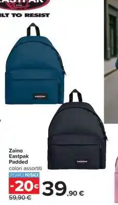Carrefour Zaino Eastpak Padded offerta