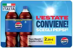 Carrefour Pepsi Bipack Regular o Zero offerta