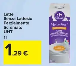 Carrefour Latte senza lattosio parzialmente scremato UHT offerta