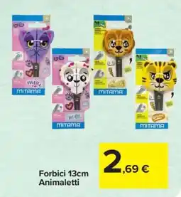 Carrefour Forbici 13cm Animaletti offerta