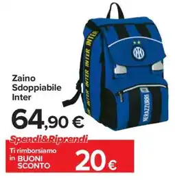 Carrefour Zaino Sdoppiabile Inter offerta