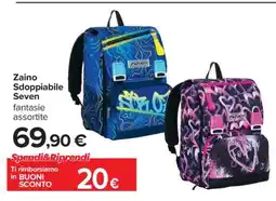 Carrefour Zaino Sdoppiabile Seven offerta