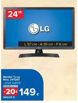 Carrefour Monitor / Tv Lg Mod. 24TQ51 offerta