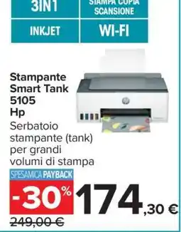 Carrefour Stampante Smart Tank 5105 Hp offerta