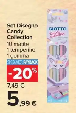 Carrefour Set Disegno Candy Collection offerta