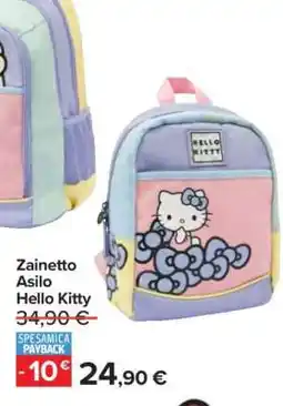 Carrefour Zainetto Asilo Hello Kitty offerta