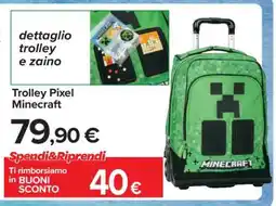 Carrefour Trolley Pixel Minecraft offerta