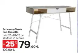 Carrefour Scrivania Gisele con Cassetto offerta