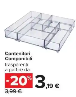Carrefour Contenitori Componibili offerta
