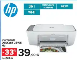 Carrefour Stampante DESKJET 2810E Hp offerta
