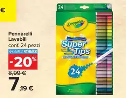 Carrefour Pennarelli Lavabili offerta