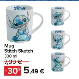 Carrefour Mug Stitch Sketch offerta