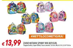 Famila ZAINO MITAMA SPINNY MIX BOY/GIRL offerta
