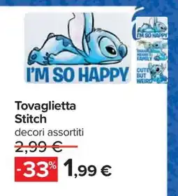 Carrefour Tovaglietta Stitch offerta