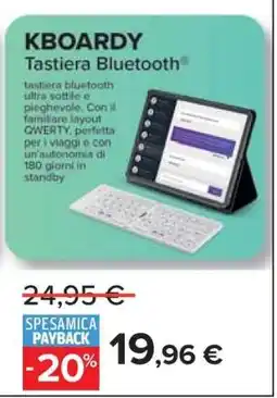 Carrefour KBOARDY Tastiera Bluetooth offerta