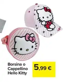 Carrefour Borsina o Cappellino Hello Kitty offerta