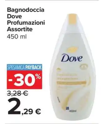 Carrefour Bagnodoccia Dove Profumazioni Assortite offerta