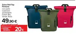 Carrefour Zaino Roll-Top Pantone offerta