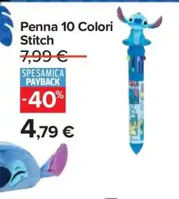 Carrefour Penna 10 Colori Stitch offerta