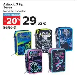 Carrefour ASTUCCIO 3 ZIP SEVEN offerta