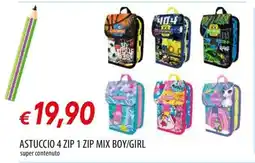 Famila ASTUCCIO 4 ZIP 1 ZIP MIX BOY/GIRL offerta