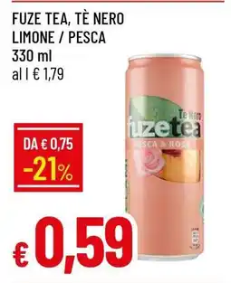 Famila FUZE TEA, TÈ NERO LIMONE / PESCA offerta