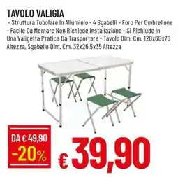 Famila TAVOLO VALIGIA offerta