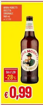 Famila BIRRA MORETTI RICETTA ORIGINALE offerta
