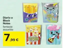 Carrefour Diario o Block Notes offerta