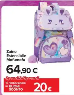 Carrefour Zaino Estensibile Mofumofu offerta