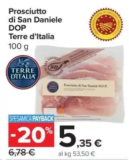 Carrefour Prosciutto di San Daniele DOP Terre d'Italia offerta