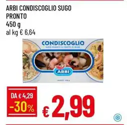 Famila ARBI CONDISCOGLIO SUGO PRONTO offerta