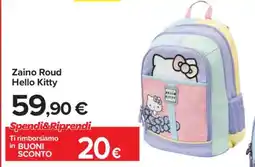 Carrefour Zaino Roud Hello Kitty offerta