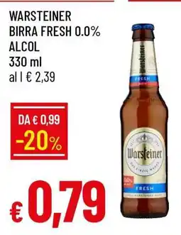 Famila WARSTEINER BIRRA FRESH 0.0% ALCOL offerta