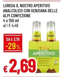 Famila Lurisia Il Nostro Aperitivo Analcolico con Genziana delle Alpi Confezione offerta