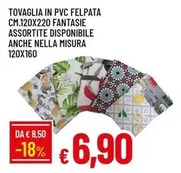 Famila TOVAGLIA IN PVC FELPATA offerta