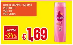 Famila SUNSILK SHAMPOO / BALSAMO PER CAPELLI offerta