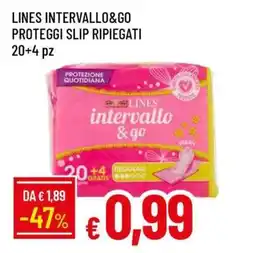 Famila LINES INTERVALLO&GO PROTEGGI SLIP RIPIEGATI offerta