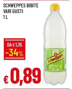 Famila SCHWEPPES BIBITE VARI GUSTI offerta