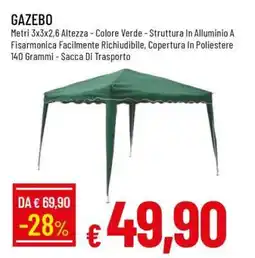 Famila Gazebo offerta